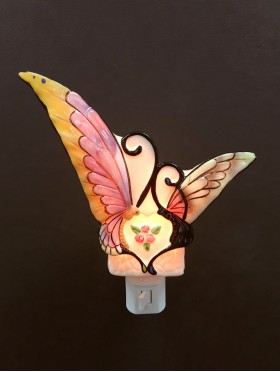 Porcelain Butterfly Night Light with Gift Box